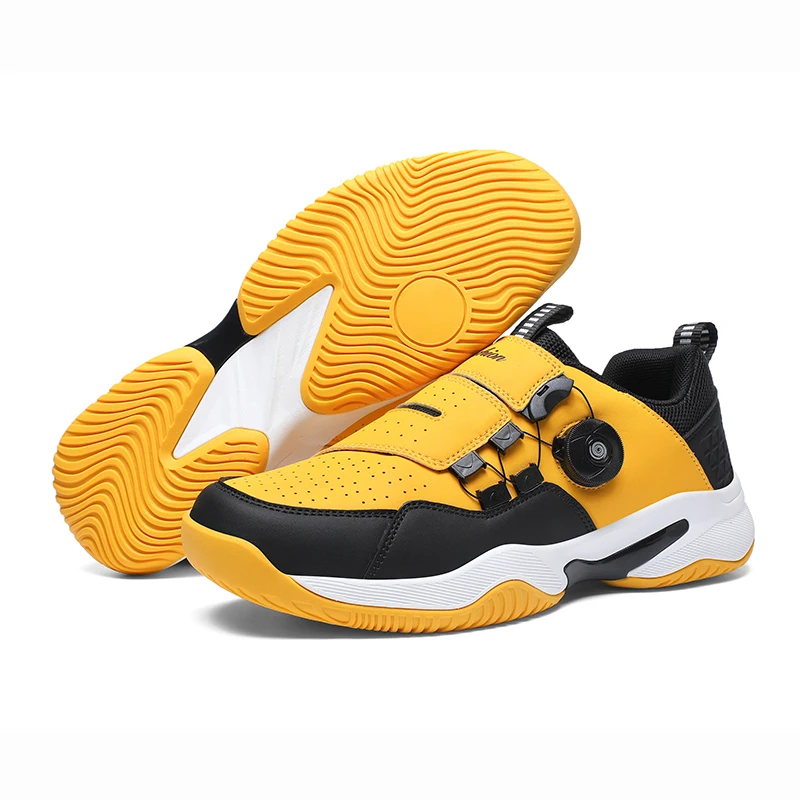 Tennis shoes for men and women, professional training, wear-resistant, cowhide sole, hard floor, shock-absorbing, anti slip, spo