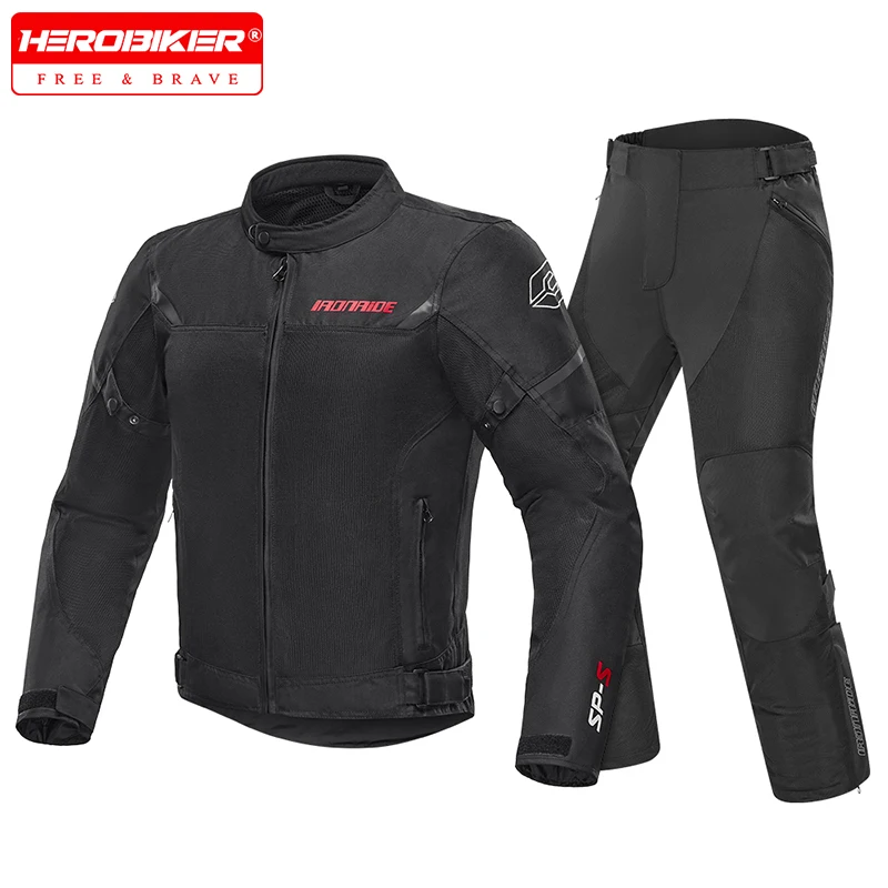

Motorcycle Summer Jacket Breathable Motorbike Armor Coat Motocross Riding Jacket Off-road Built-in 5pcs CE Protective Pads