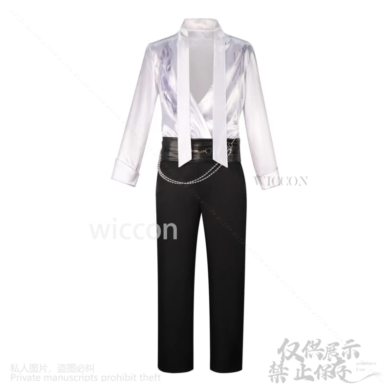 أنيمي لعبة الحب والعميق الفضاء تأثيري سيلوس تشينشي زي الربيع وزهرة أنيقة الأزهار قميص السراويل قلادة هالوين كوس