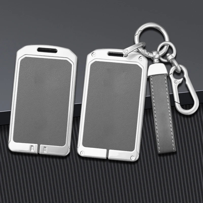 Zinc Alloy Leather Car Key Case Bag Suitable For Zeeker 001 009 X NFC Card Protection Card Case High-end Decorative Accessories