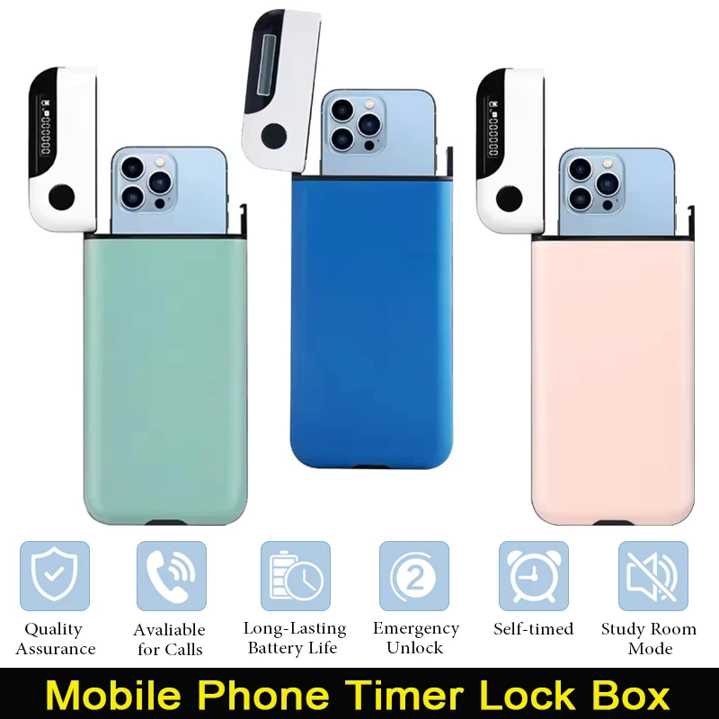 Smartphone Locking Case Mobile Phone Lock Box Time Management and Anti-Mobile Internet Addiction Lock Box Student Phone Lock