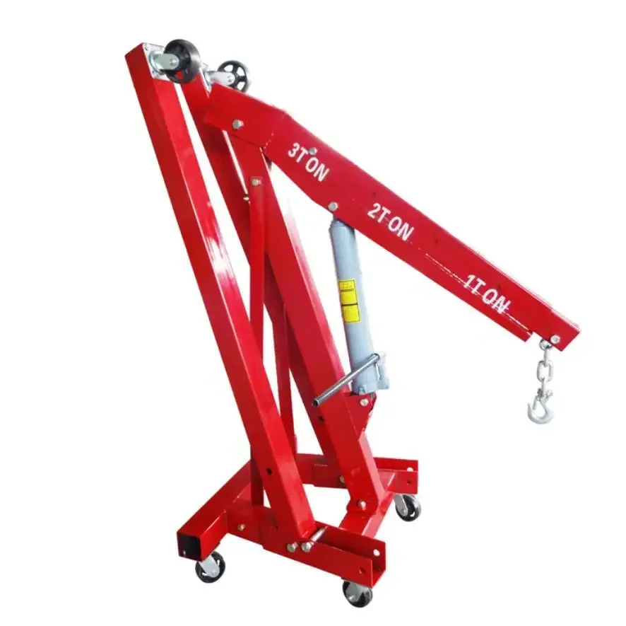 2ton heavy duty foldable hydraulic lifter small shop crane jack for engine