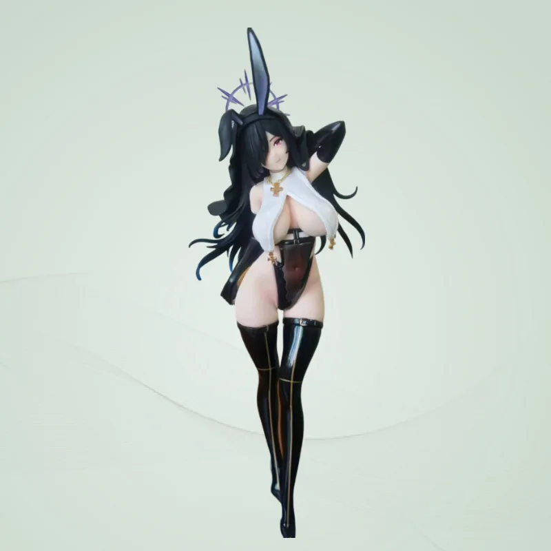 

Очаровательная аниме-фигурка черной девушки-кролика, 32 см, из ПВХ, настольное украшение, коллекционная модель для фанатов аниме и коллекционеров