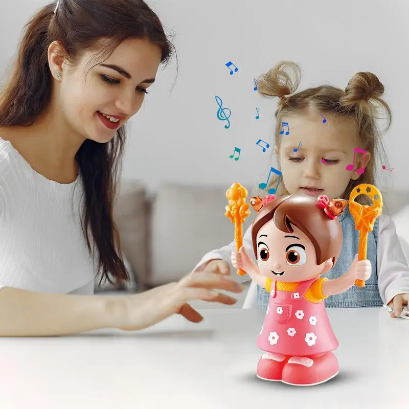 Girl Electric Doll Music Electric Doll Somersaults Singing Doll Interactive Cute Educational Toys Motor Skills Kids Toy For