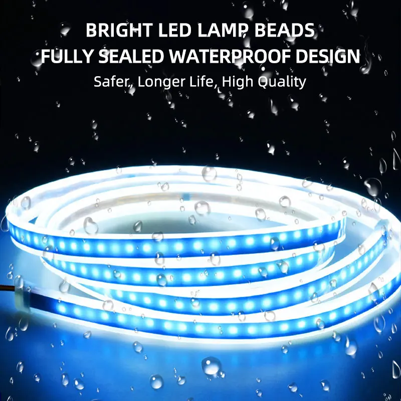 Car Scanner Cover Starting Car Hood Decorative Lights Auto Engine Hood Guide Decorative Ambient Lamp LED Daytime Running Light