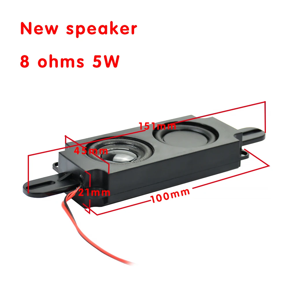 New 2PCS Full range Audio portable 531 hole speakers 8 Ohm 5W Dual sound speakers Mini Stereo advertising computer speakers