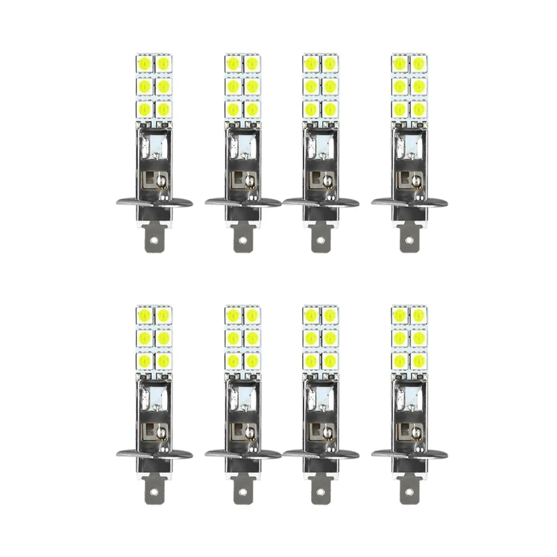 

8PCS H1 6000K Super White 80W LED Headlight Bulbs Kit Fog Driving Light