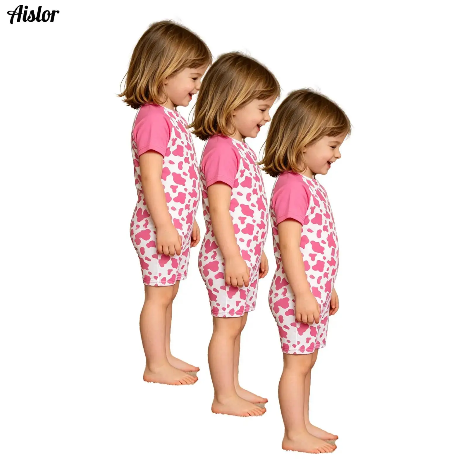 3pcs Kids Anti-strip Adaptive Bodysuit Special Needs Clothing Short Sleeve Autism Sensory Disabilities Patient Zipper Jumpsuits