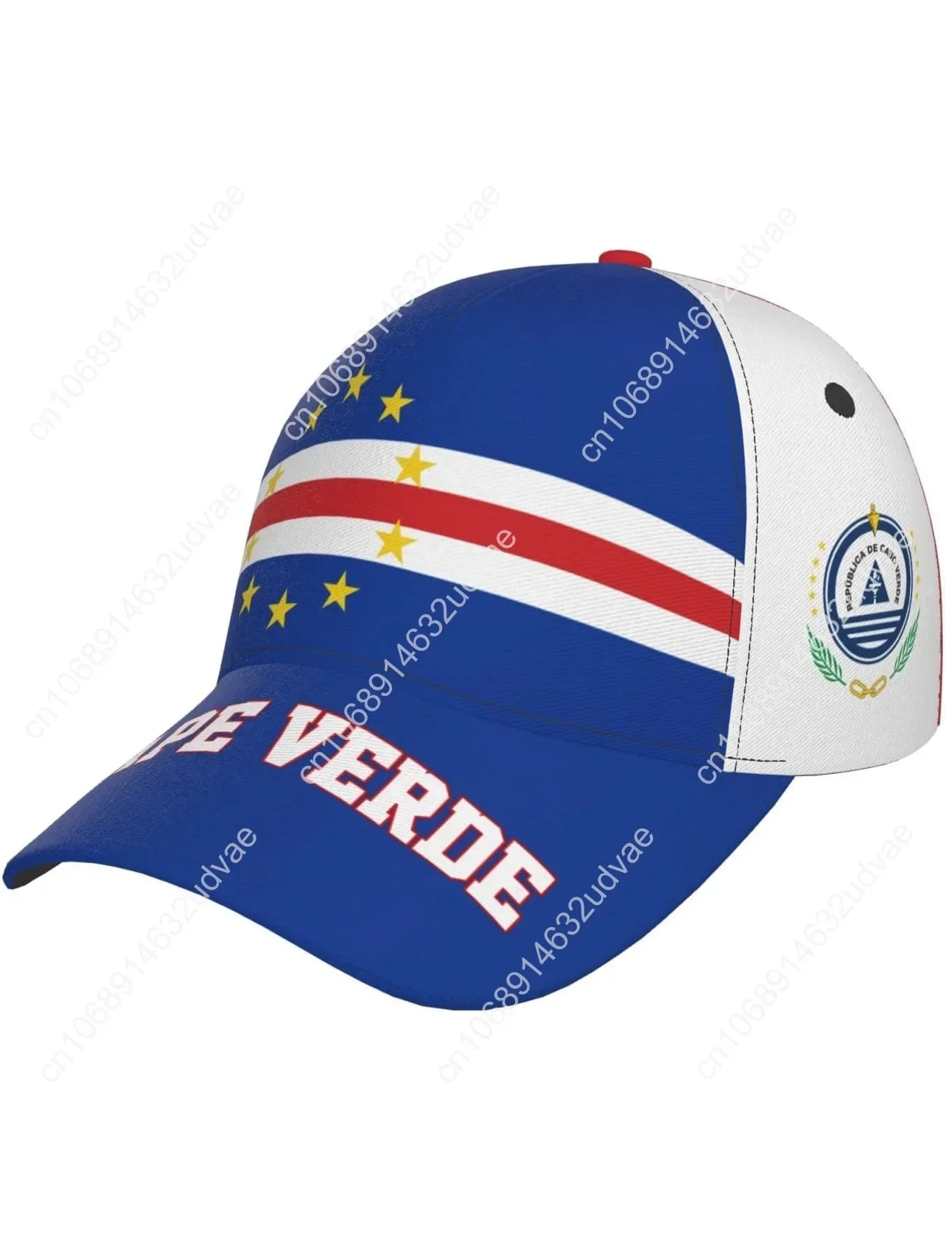 

Cape Verde Flag Cape Verdean Baseball Cap Full Print Adult Men Hat Patriotism Supporter Soccer Caps
