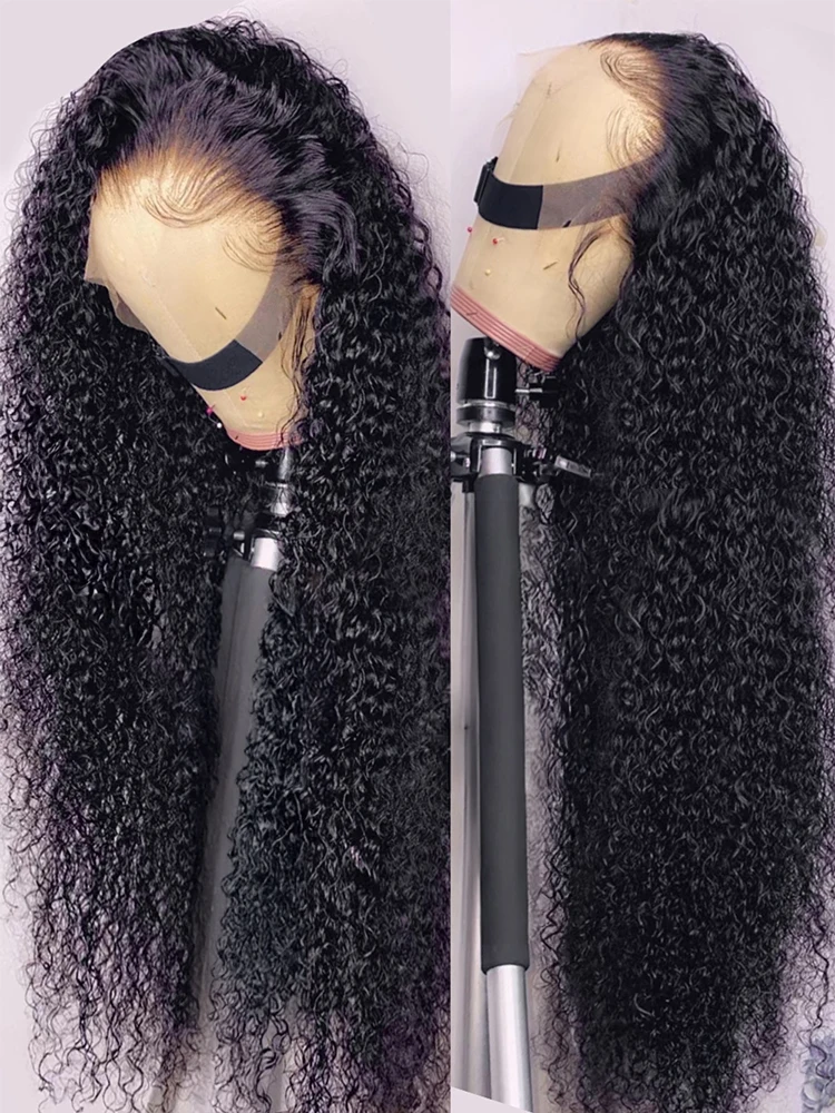 

40 46 Inch Deep Wave Lace Frontal Wig Glueless Ready to Go 300 Density Water Curly 13x4 13x6 HD Lace Front Human Hair Wigs Women