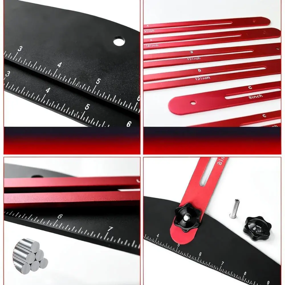 Professional Aluminum Stair Gauge Tool Precise Woodworking Layout Template For For Jielin Carpentry Angle Measuring