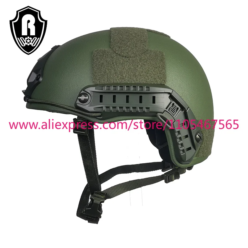 

1PCS Motorcycle Helmet, High Cut FAST Helmet, Green/Large