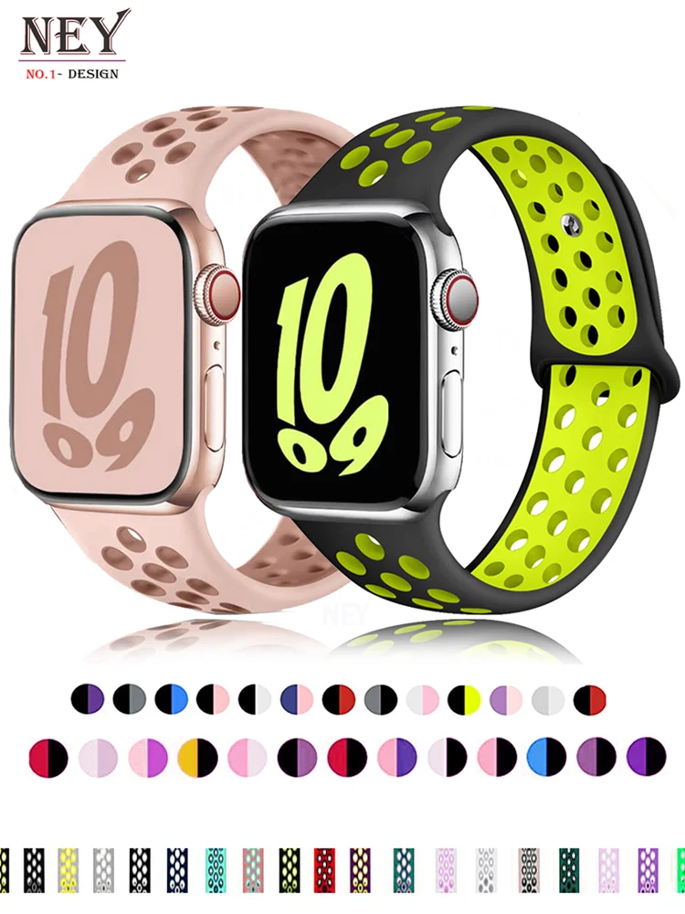 �y�Z�[�����zApple Watch�p�V���R���X�|�[�c�X�g���b�v 10�o���h 45mm 44mm Ultra2 49mm 38/40mm 41mm 42 46mm �u���X���b�g iWatch Series 8 7 6 4 5 3 9 SE�Ή�