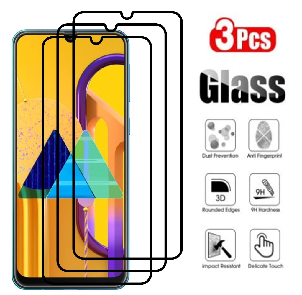 Tempered Glass For Samsung Galaxy M30s M30 M21s M21 Full Cover Screen Protector tempered glass For Samsung M12 glass film