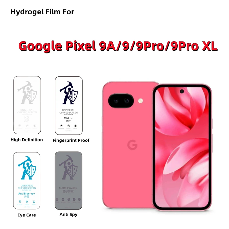 

2 шт. HD гидрогелевая пленка для Google Pixel 9A Матовая защитная пленка для экрана Google Pixel 9/9pro/9pro XL Privacy Matte Eye Care Film