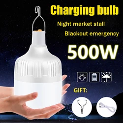 Portable USB Rechargeable Lamp LED Camping Lights Outdoor Emergency Bulb High Power Lamp Bulb Battery Lantern BBQ Tents Lighting