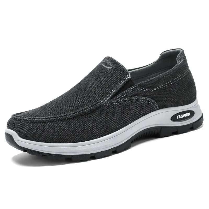 2025 chaussures en toile souple respirante hommes chaussures décontractées en plein air à la mode tout-Match chaussures de conduite à enfiler hommes mocassins hommes baskets