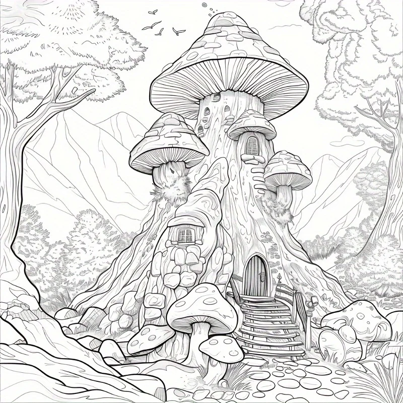 1 st, 25 pagina's kleurboek voor stressreductie voor volwassenen, 20x20 cm |   Perfect voor stressverlichting en cadeaus, tekenbenodigdheden, terug naar