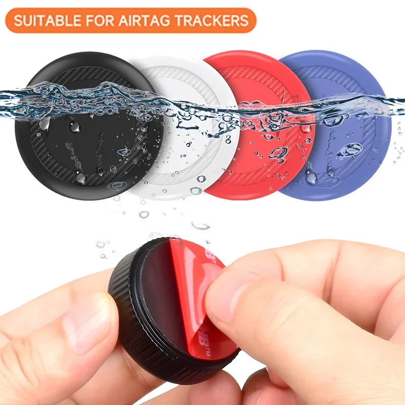 

1/2/4PCS Adhesive Holder Case for Apple Airtag Air Tags GPS Locator Waterproof Anti Lost Protector Cover for Luggage Bike Remote