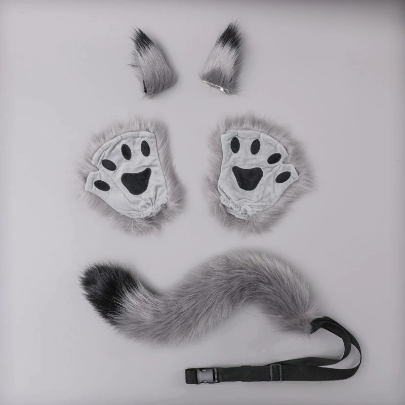 Halloween Carnival Imitation Animal Ear Tail Suit Cosplay Cosplay Outdoor Party Props