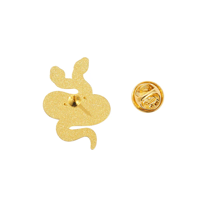 5Style Snake Enamel Pins Sun Flowers Moon  Brooch Lapel Badge Bag Cartoon Gothic Jewelry Gift for Kid Friend