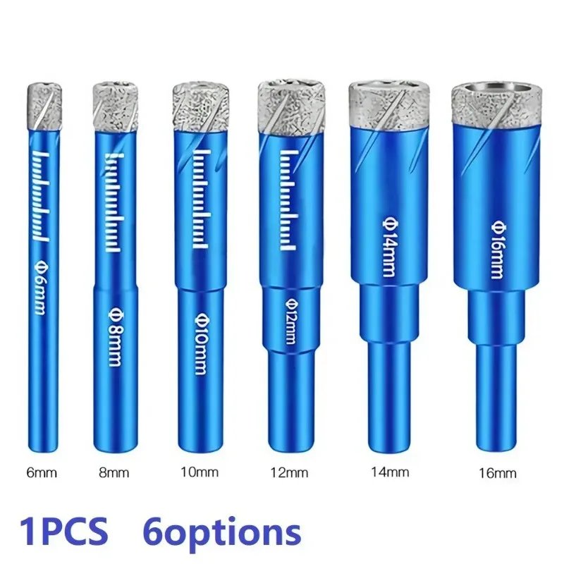 

6 мм, 8 мм, 10 мм, 12 мм, 14 м, 16 мм, прочное сверло премиум-класса, используемое для керамической плитки, мрамора, стекла, керамического сверла для распиловки отверстий