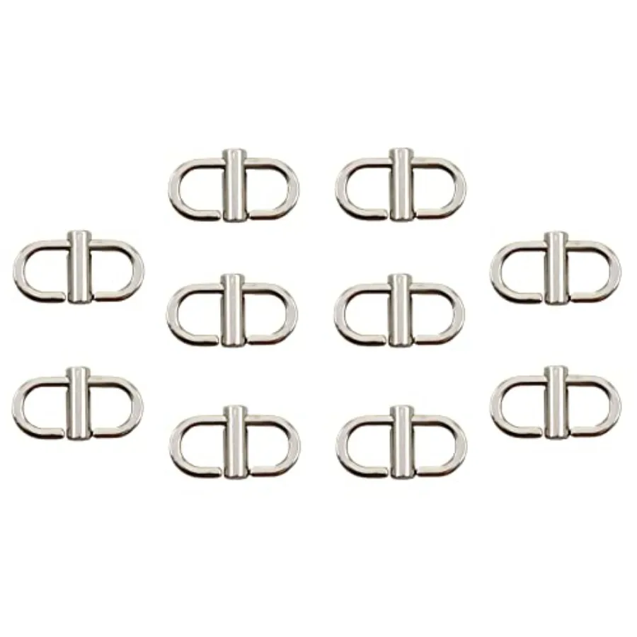 Adjustable Metal Buckles for Chain Strap Bag, Chain Links Clothing Buckles Clip Shorten Length for Chain