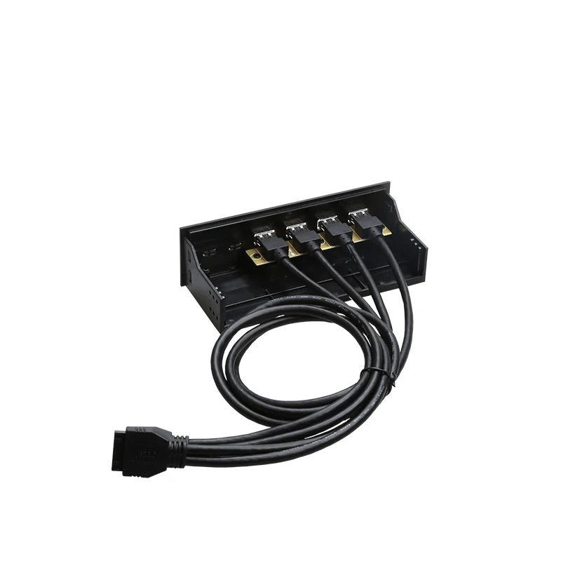 10 STKS PC Computer Voorpaneel Met 4 USB3.0 Poorten 60 cm USB Kabel