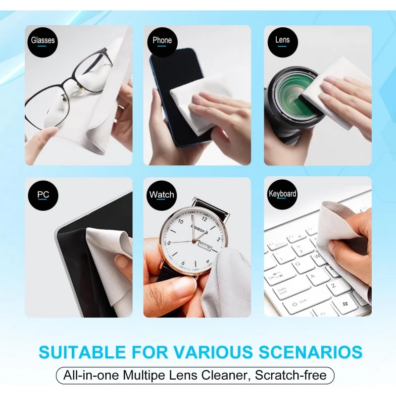 Microfiber Liner Cleaning Cloth with Screen Keyboard Imprint Protection for MacBook Pro/AIR 2018-2025, Keyboard Protector