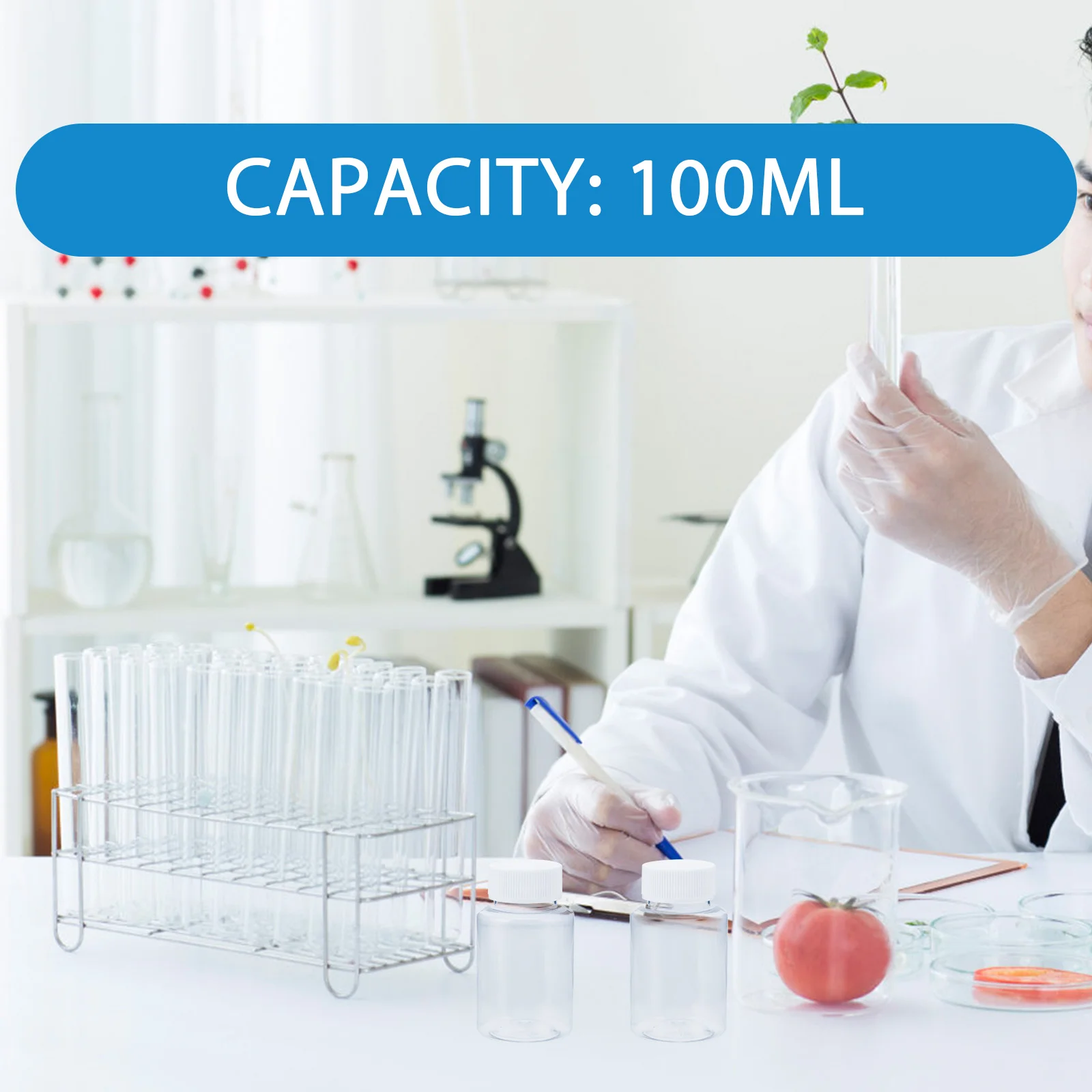 Sampling Bottle Empty Chemical Reagent Bottles Oil Sample Storage Vial for Lab Bulk The Pet