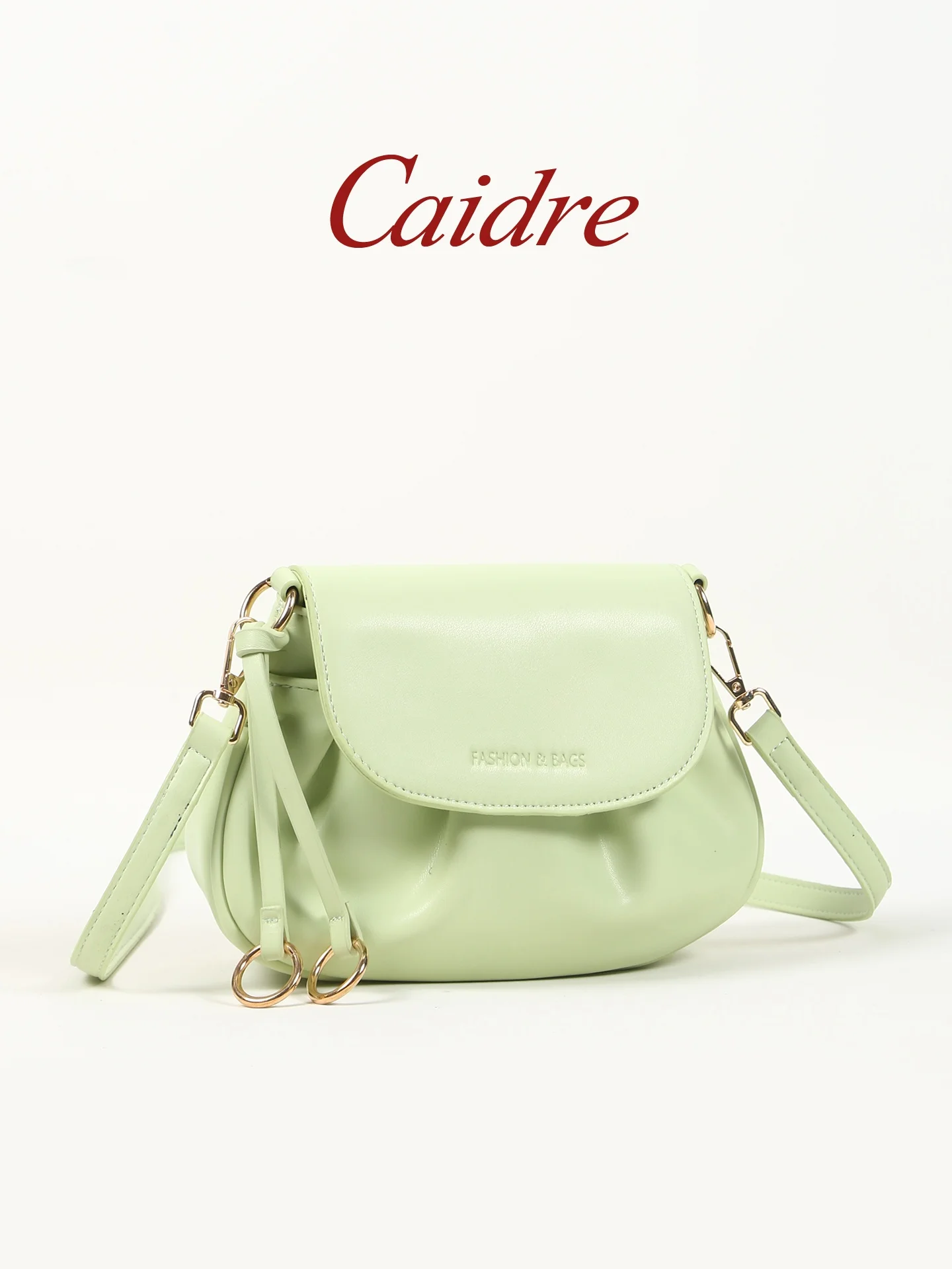 

Caidre Luxury Folded Saddle Bag Women's Commuter Cloud Bag High-End Single Shoulder Slant Cross Small Bag Korean Style