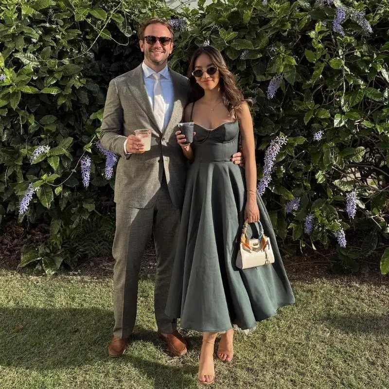 

Летнее платье Suninheart для гостей на свадьбу, женское, зеленое, с цветочным принтом, сексуальное, с высоким разрезом, сетчатое, облегающее