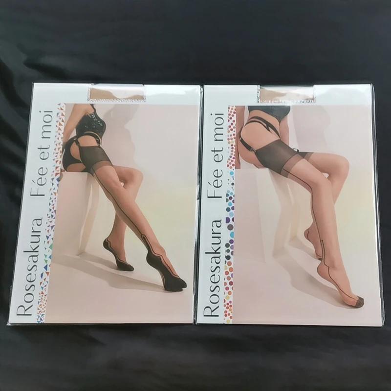 100% Nylon Non-elasticity Medias 5D Ultra Thin Transparent Thigh High Stockings With Retail Packaging Women Sexy Lingerie