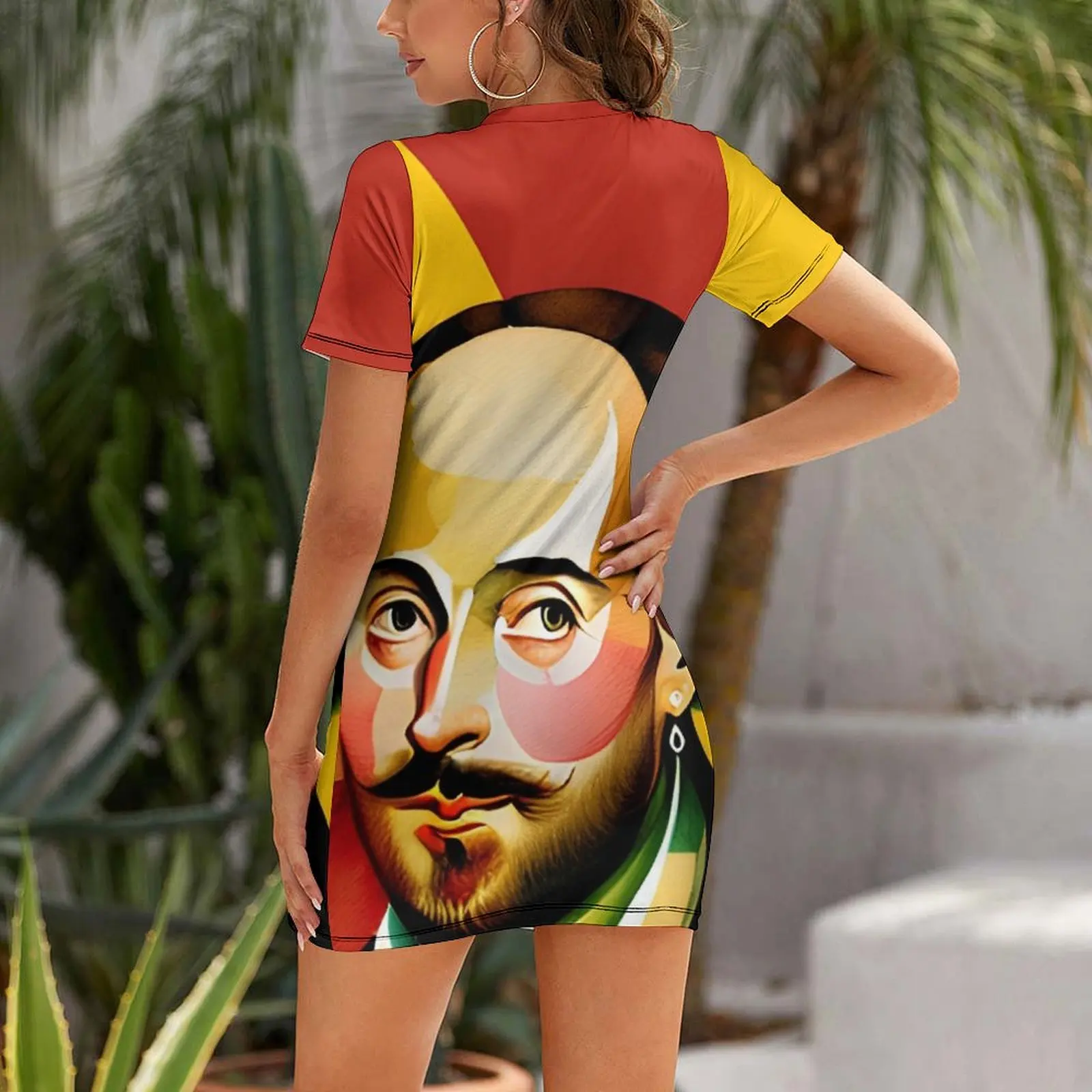 William Shakespeare Art: Watercolor 2 Short-Sleeved Dress dress women elegant luxury Dance dresses summer dress daily