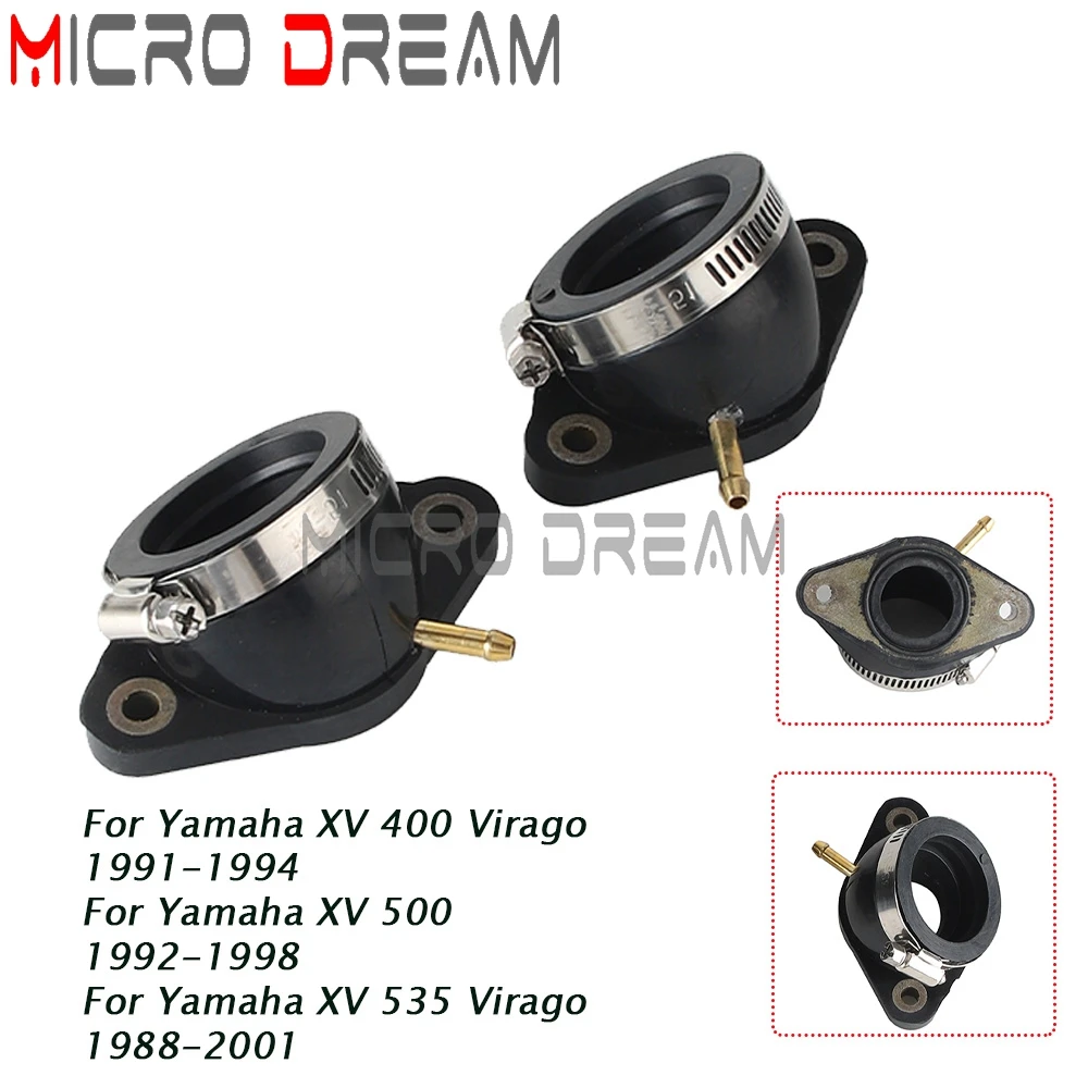 

Motorcycle Carburetor Intake Manifold Joint Boot Carb For Yamaha XV 400 Virago 1991-1994 XV 500 1992-1998 XV 535 Virago 88-01