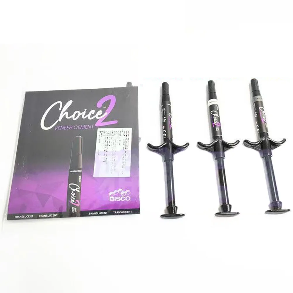 Dental Clinic Resin Luting Cement Original BISCO Choice 2 Light Cure Veneer Cement Porcelain Veneer Restoration Bonding Adhesive