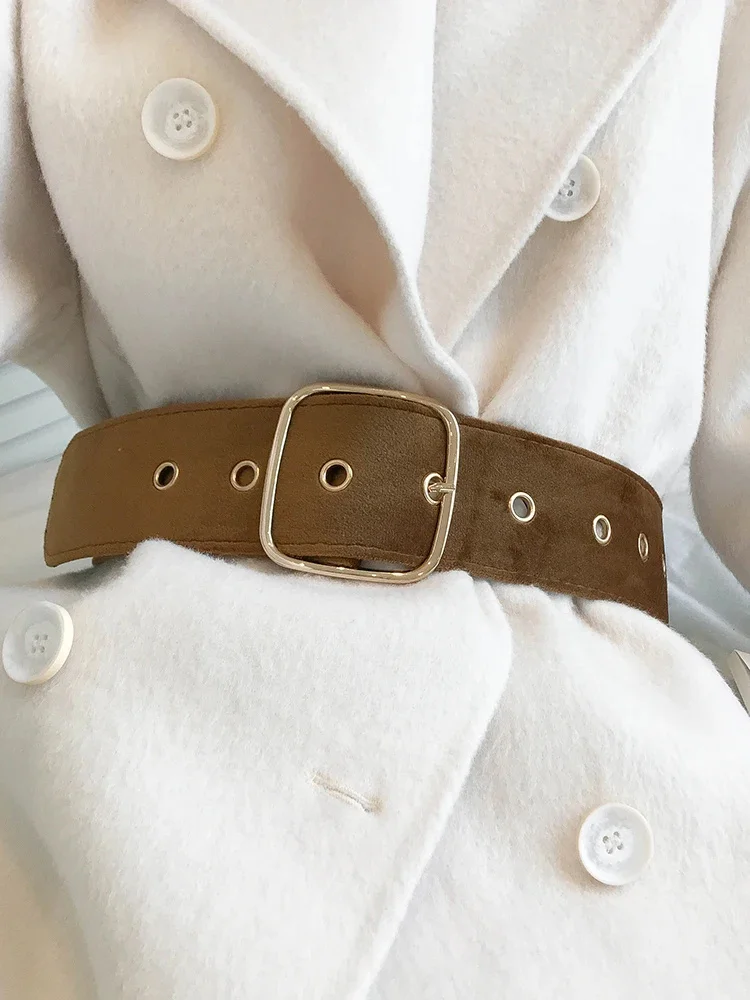

Fashion Women's Belt Korean Chic Simple Solid Color All Match Windbreaker Dress Belts Female 2025 Spring New Style 3042