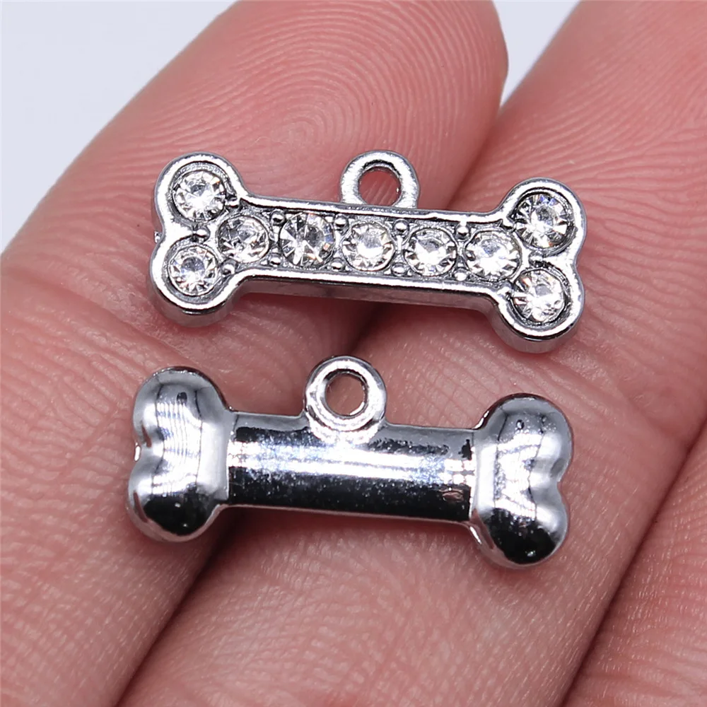 20 Stück Charms Knochen Hundehaus Charms Anhänger Herstellung DIY handgemachte tibetische Bronze Silber Farbe Schmuck