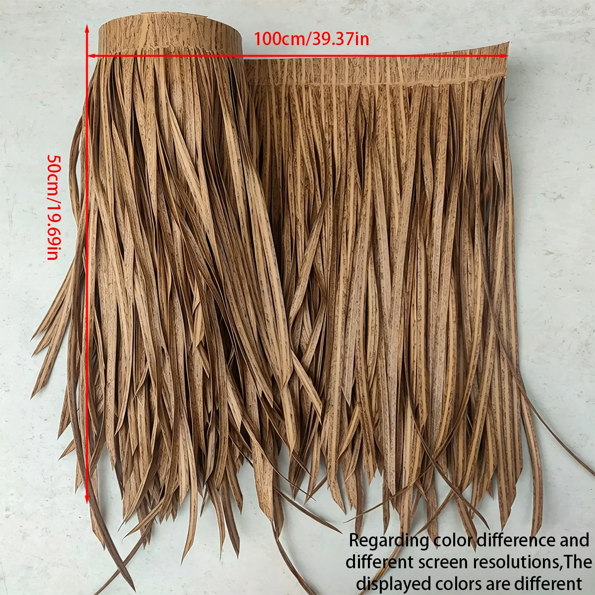 Tejas de paja artificial de plástico, paja simulada, hierba sintética, paja decorativa para jardines y patios