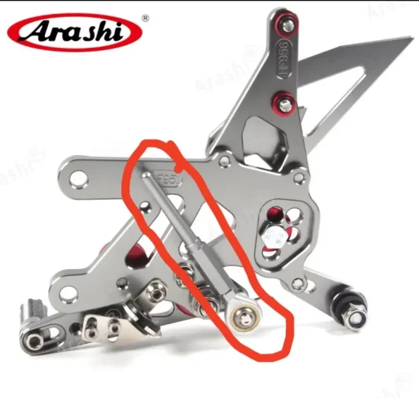 Arashi Universal Rearset Adjustable Footrest Motorcycle Replacement Spare Part