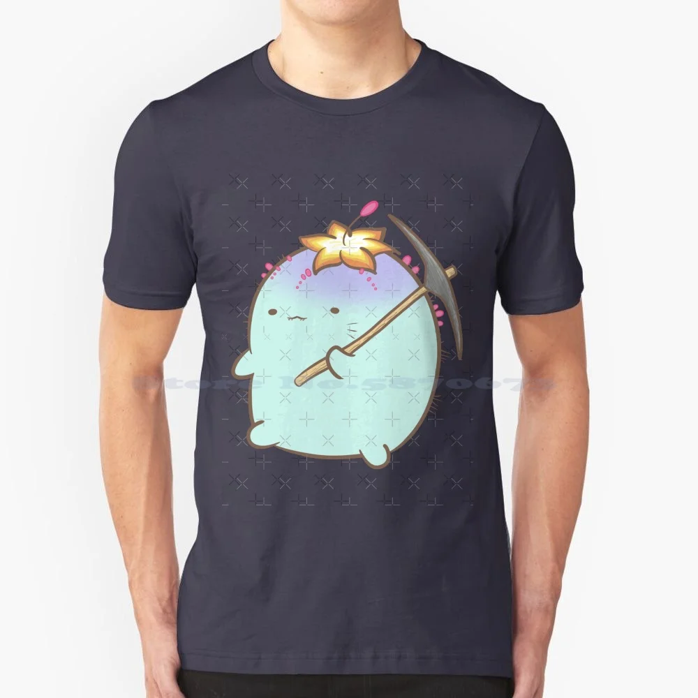 Guild Wars 2-Choya Mining Tool T Shirt 100% Cotton Tee Guild Wars 2 Choya Cute Adorable Video Game Flower Cactus Succulent