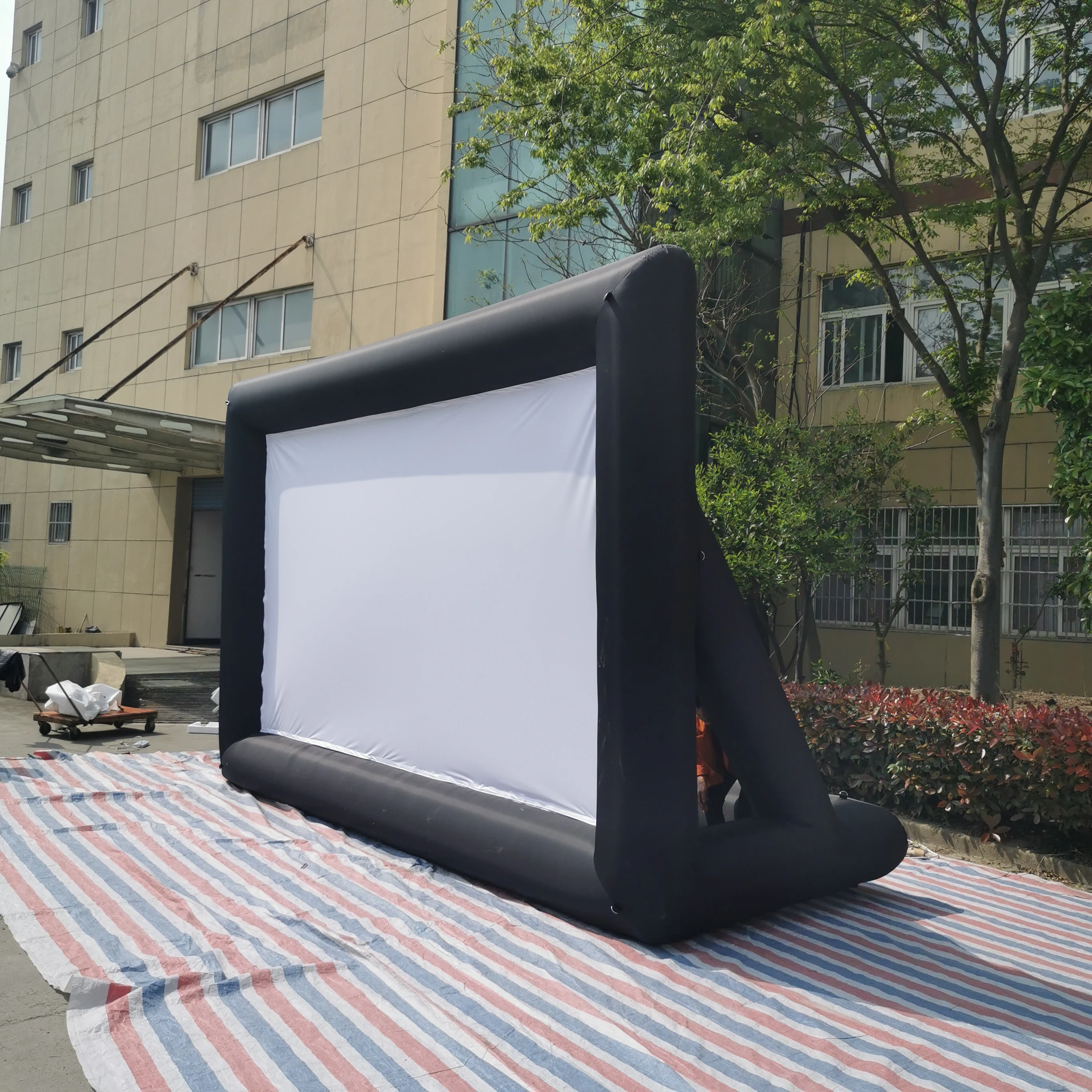 Outdoor Inflatable Movie Screen Moveable Film Projection Screen Advertising Promotion Inflatable Screen Manufacturer Wholesale