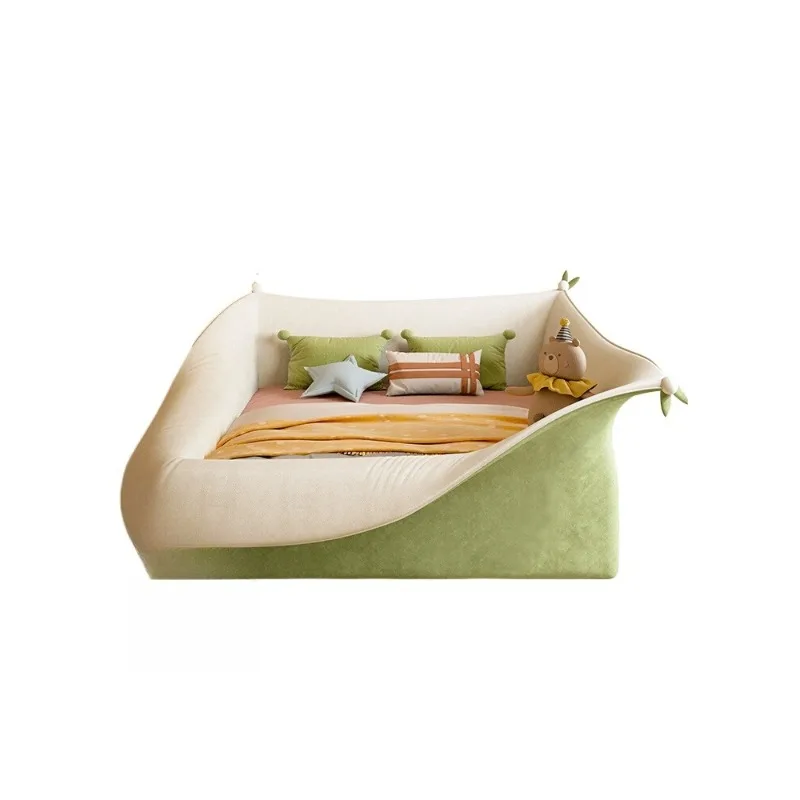 

Solid wood splicing bed newborn crib children's bed baby guardrail bed