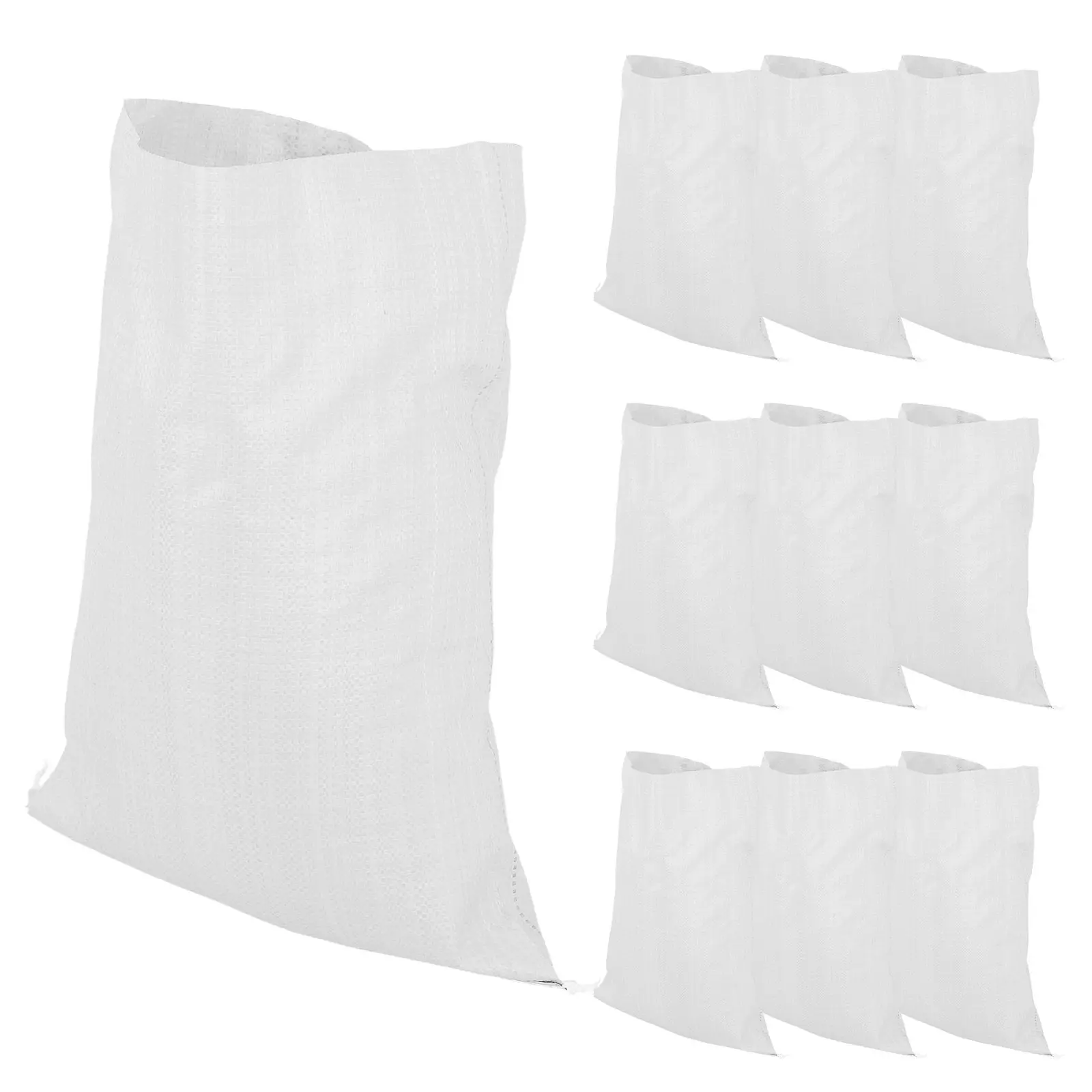 20Pcs Reusable Heavy Duty Flood Sandbags Thickened Woven Polypropylene for Temporary Barriers Construction Landscaping Canopy