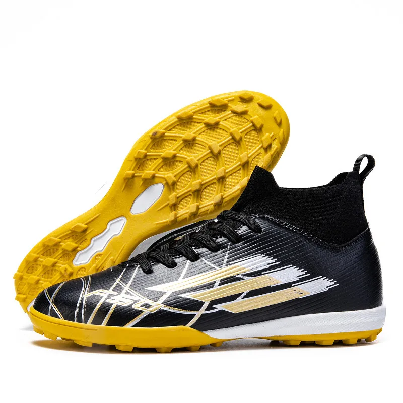 

New Men Football Boots Soccer Cleats FG Non-Slip Training Shoes Soccer Shoes Long Spikes Match Ultralight Outdoor Drop Shipping