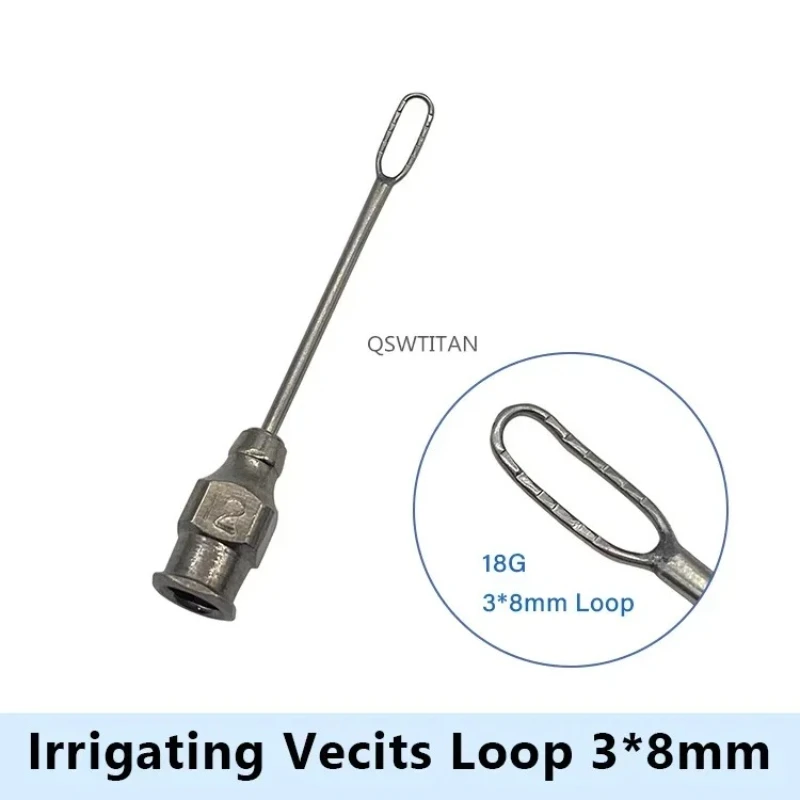 QSWTITAN حلقات عدسة العيون من الفولاذ المقاوم للصدأ عدسة حلقة طرف أداة جراحية للعين أدوات الجفن