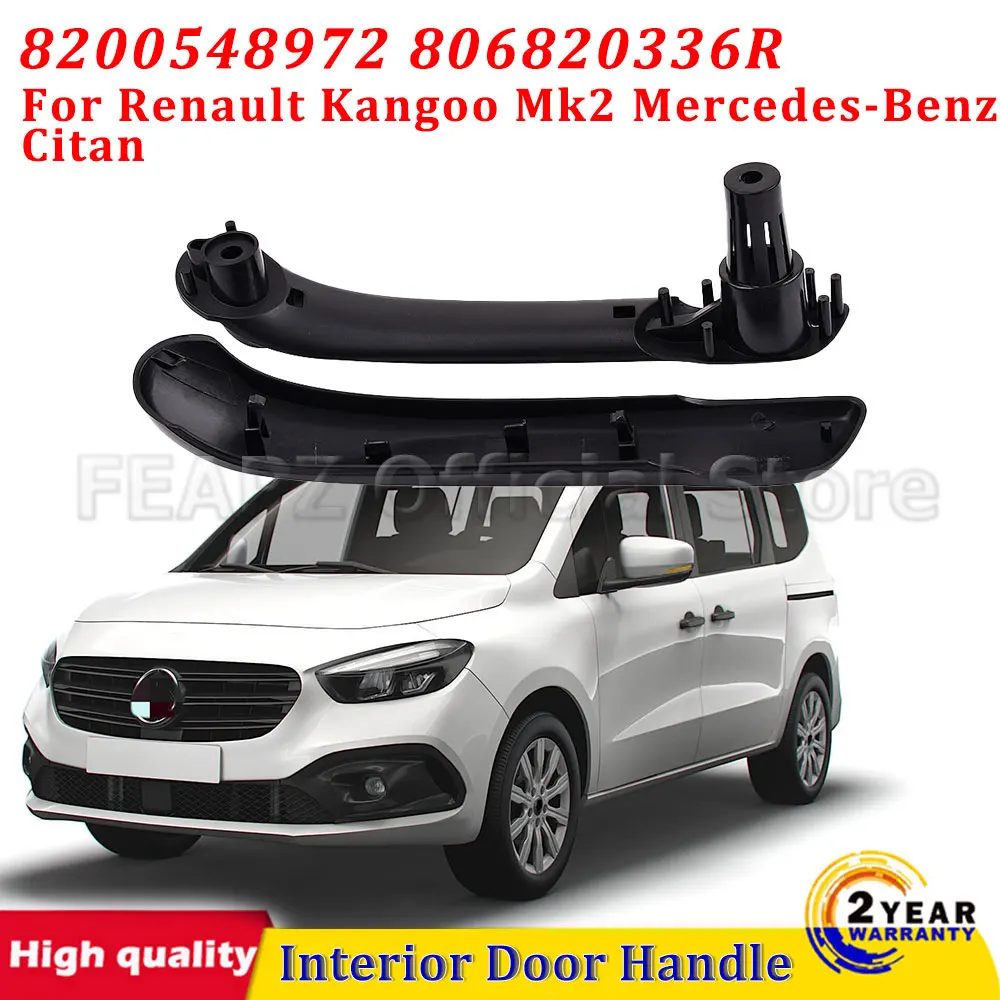 Front Interior Door Handle Grip Left Right For Renault Kangoo Mk2 Mercedes-Benz Citan 8200548972 806820336R Easy Installation