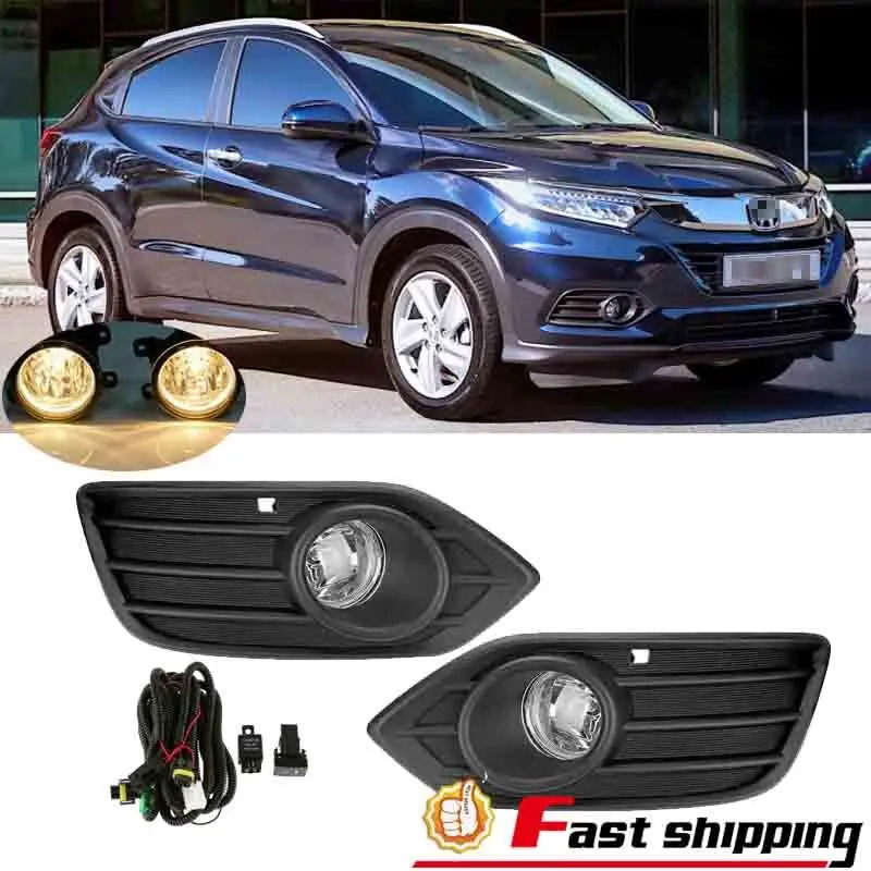 

Комплект противотуманных фар (пара) для Honda HR-V 2019-2022 с проводкой, прозрачные