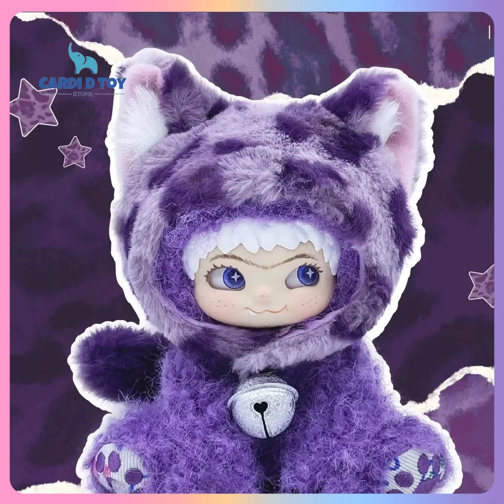 

New Genuine Wakuku Hanging Card Ton Ton Purple Graffiti Model Sweetheart Rabbit Doll Wakuku Angel Anime Figures Gift Toy