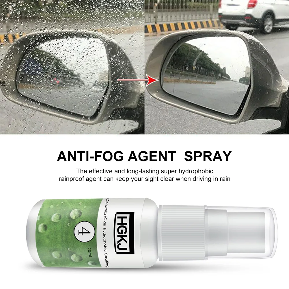 Hydrophobic Coating Agent Spray  Anti-Rain Agent Car Coating Windows Waterproof Rainproof Car-styling Window Care Cleaner